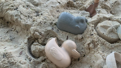 Set of duck sand molds