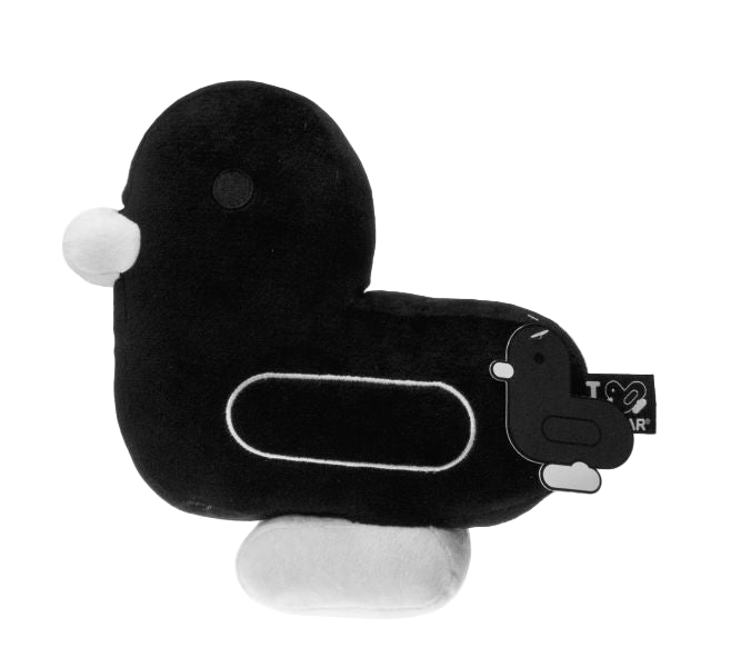 Schwarzes Entenkissen