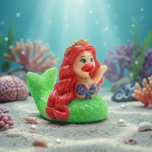 Glitzernde Meerjungfrauen-Ente