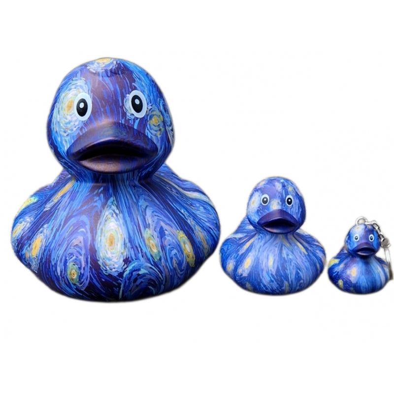 Porte-clés Canard Starry Night Vincent van Gogh - Dutch Ducky - vue 4