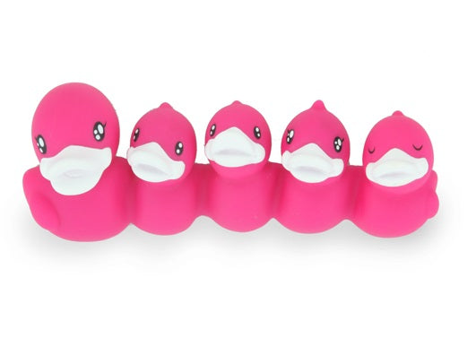 Pink duck toothbrush