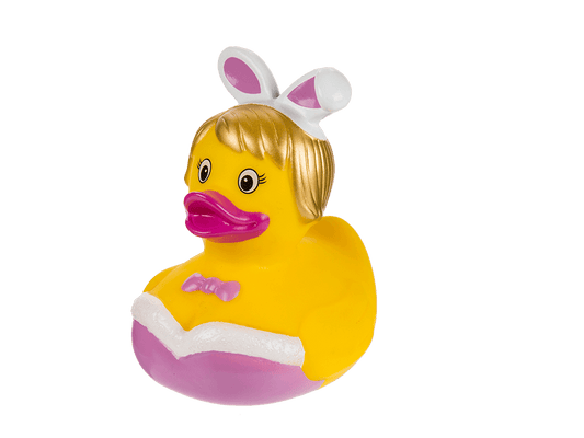 Pin-pink rabbit duck