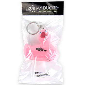 Rose duck keychain "I RUB My Duckie"