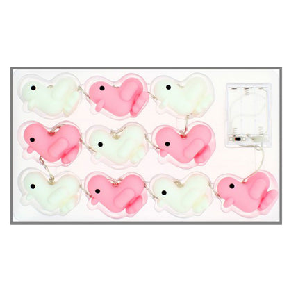 Rose duck light garland