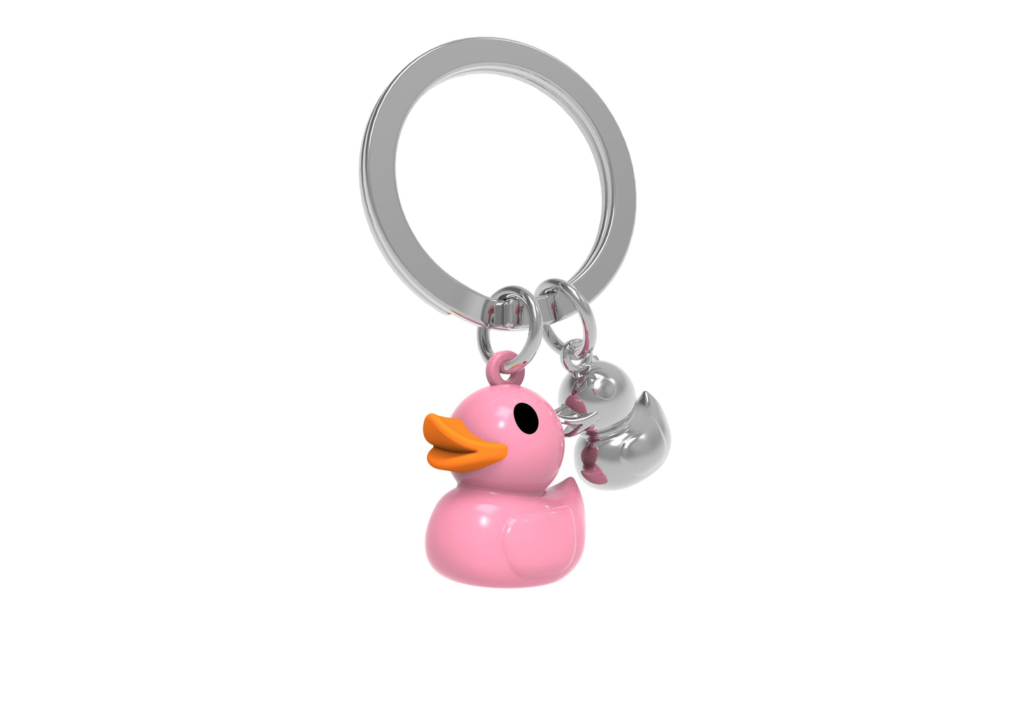 Light pink duck keychain