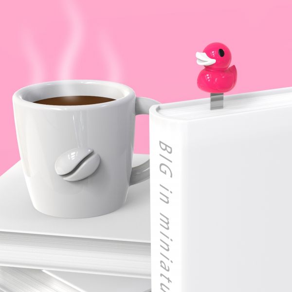 Marque Page Canard Rose Fuchsia