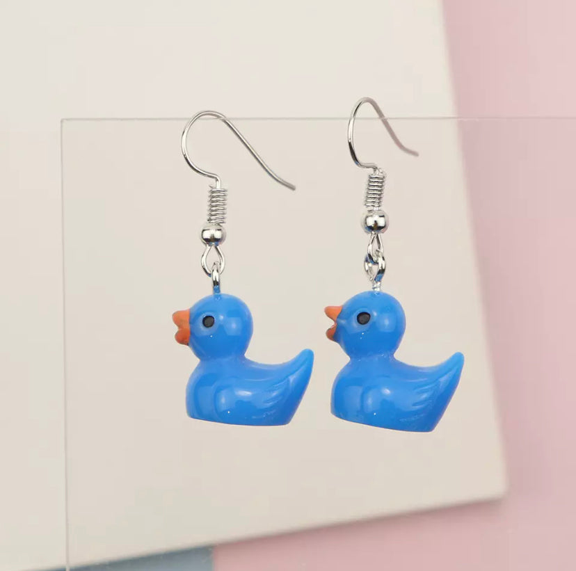 Duck earrings