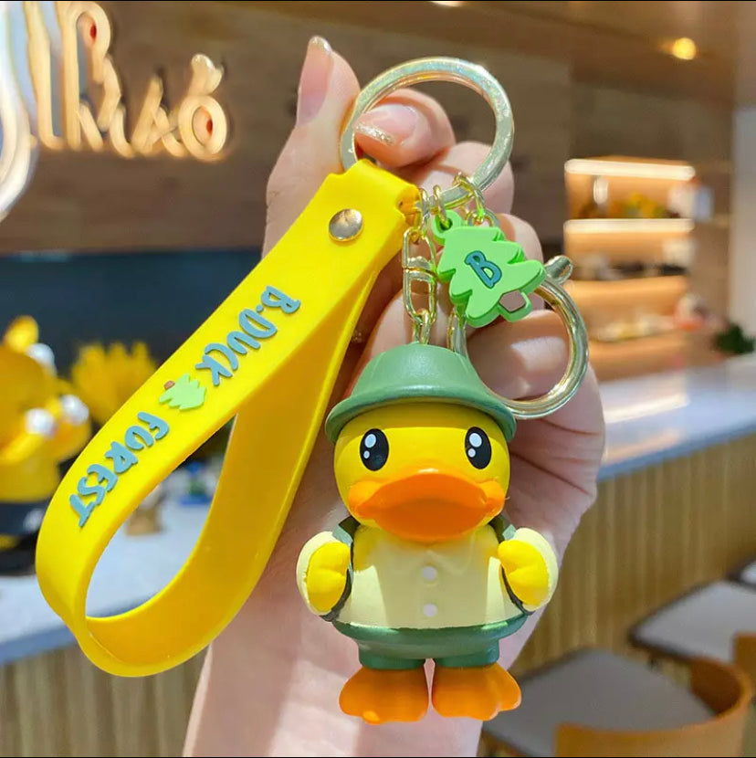 Camper yellow duck keychain