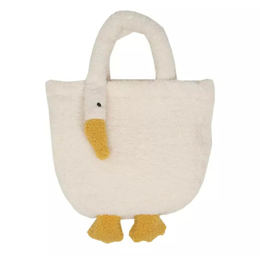 White duck handbag