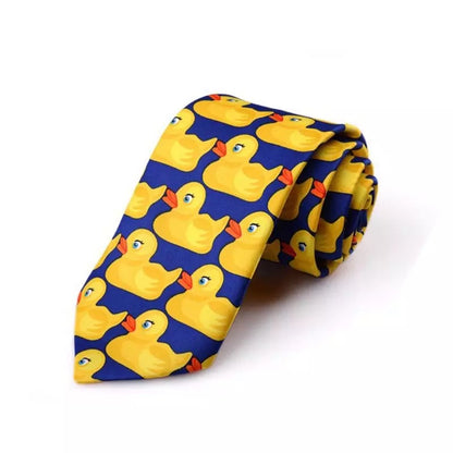 Yellow duck tie